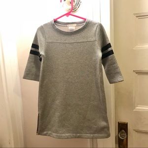 Crewcuts Girls Metallic 3/4 Sleeves Sweat Dress